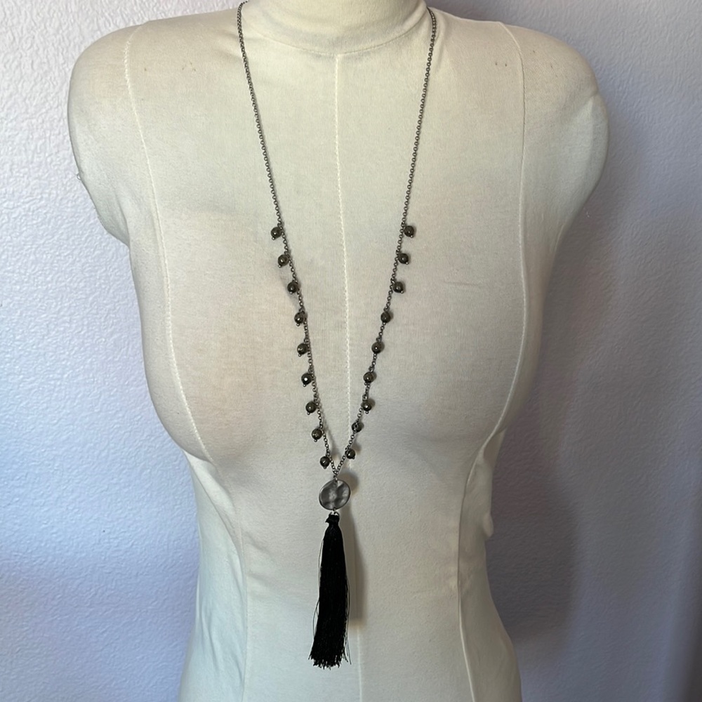 Elegant Long Tassel Necklace